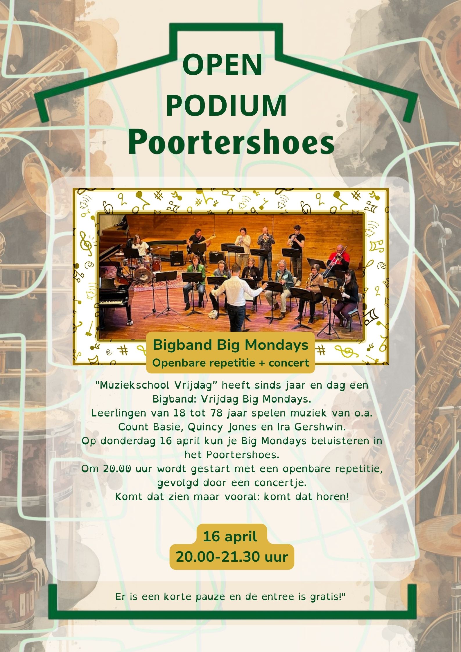 Open Podium 16 april