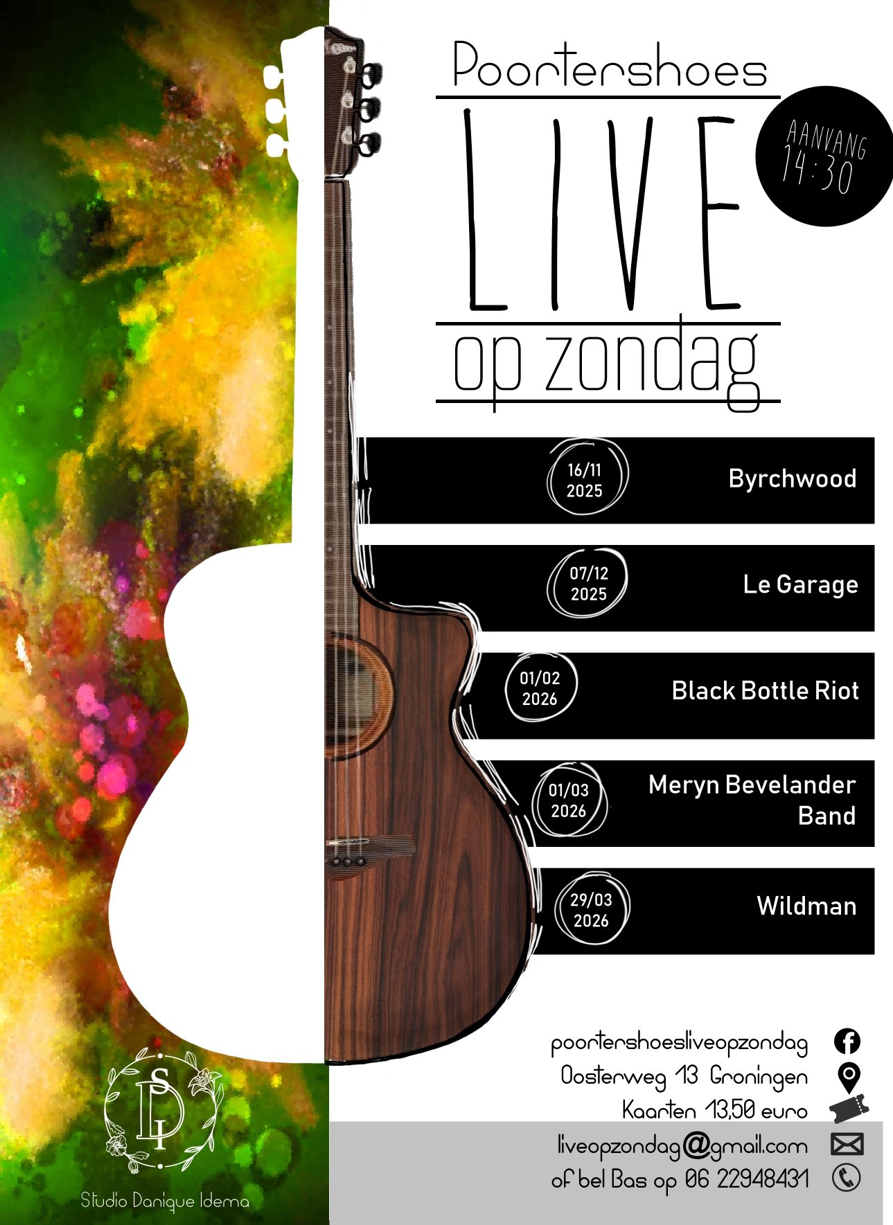 Poortershoes Live op zondag 2025/ 2026
