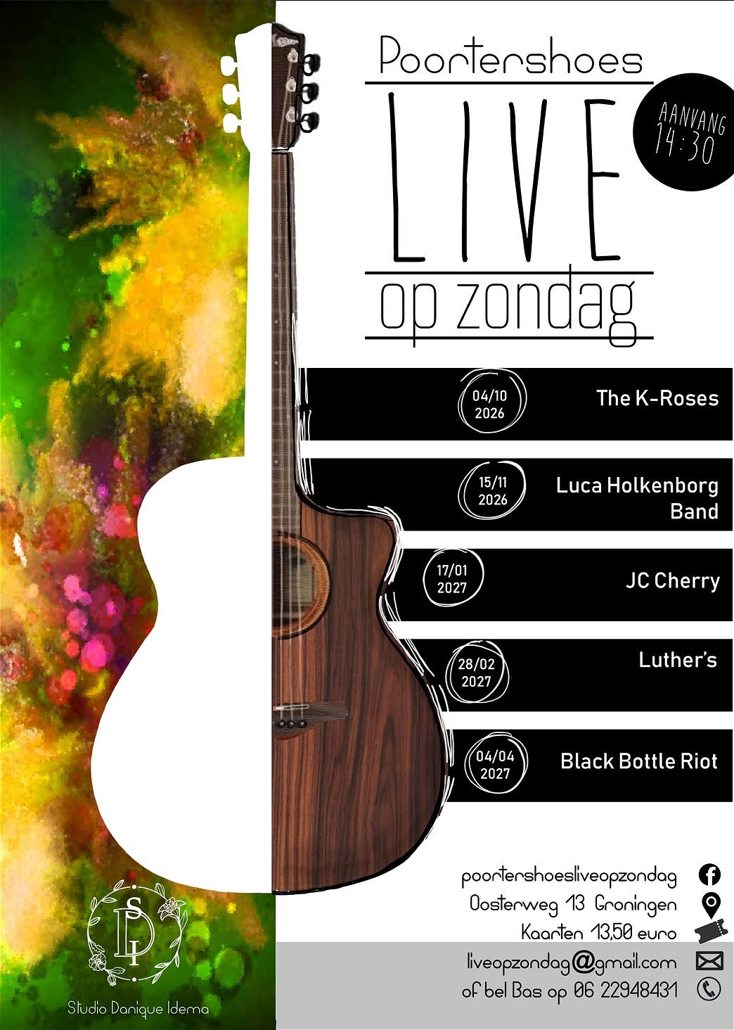 Poortershoes Live op Zondag 2026-2027